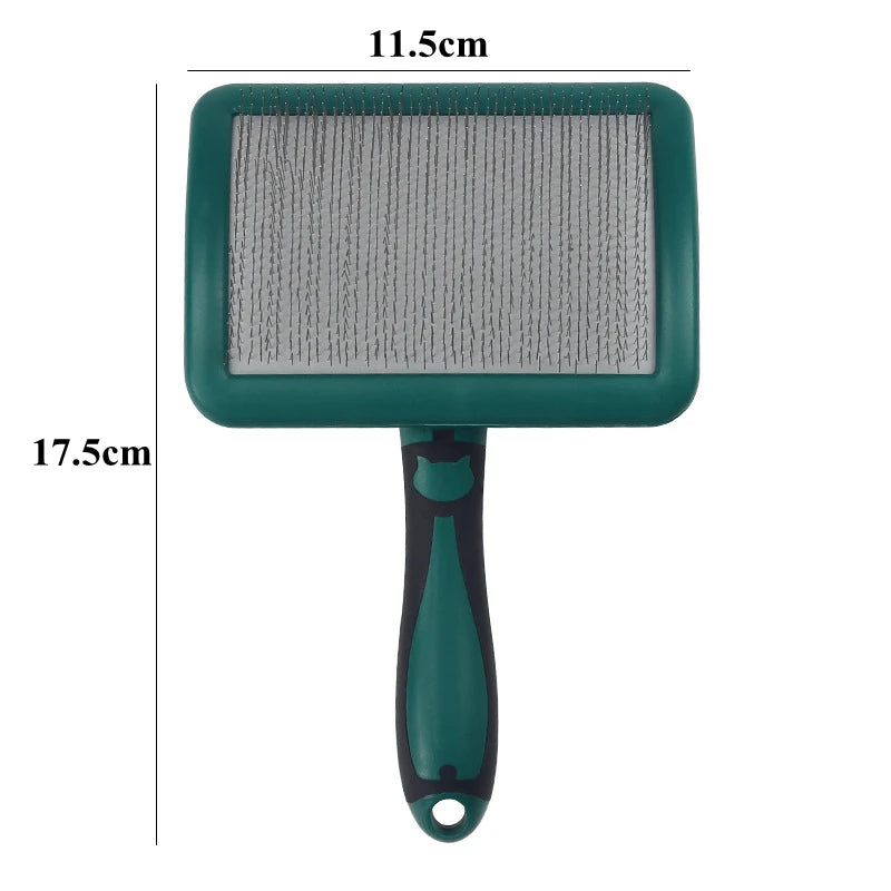 Dog Brush Stainless Steel Dogs Combs Massage Dog Grooming Brush Pet Hair Remover Cleaning Tools Soft Handle Cat Comb Cat Br Comb