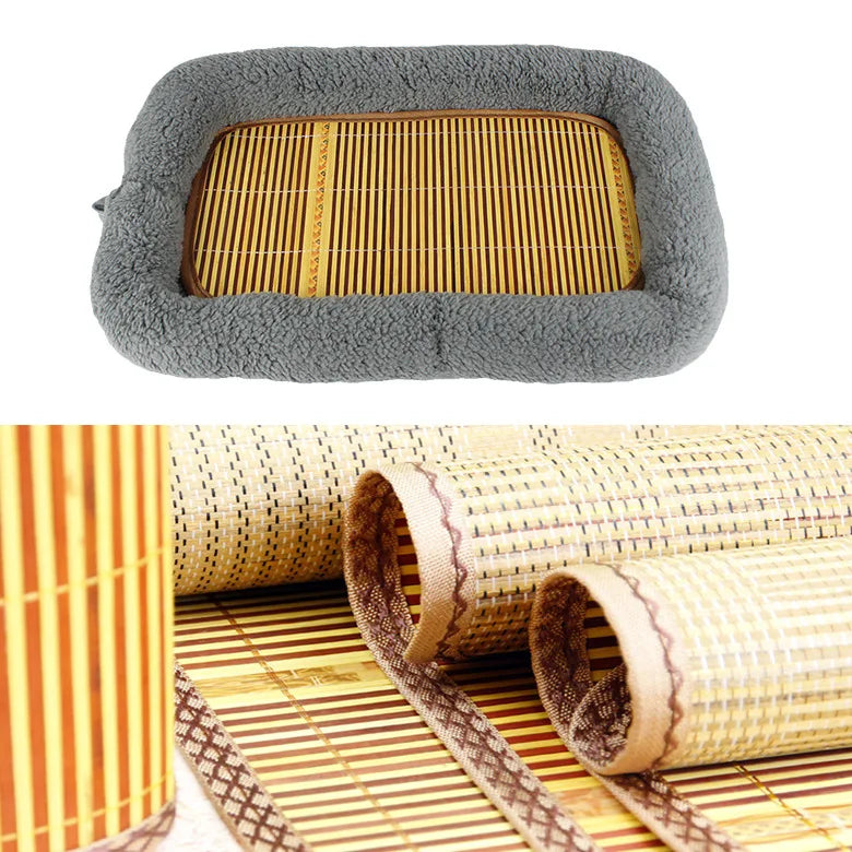 ATUBAN Cat Beds for Indoor Cats,Dog Bed Curl Sleep Plush Cushion Pillow,Non-Slip Bottom Washable Mat for Small Pet Puppy Rabbit