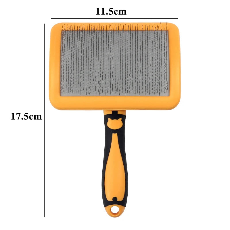 Dog Brush Stainless Steel Dogs Combs Massage Dog Grooming Brush Pet Hair Remover Cleaning Tools Soft Handle Cat Comb Cat Br Comb