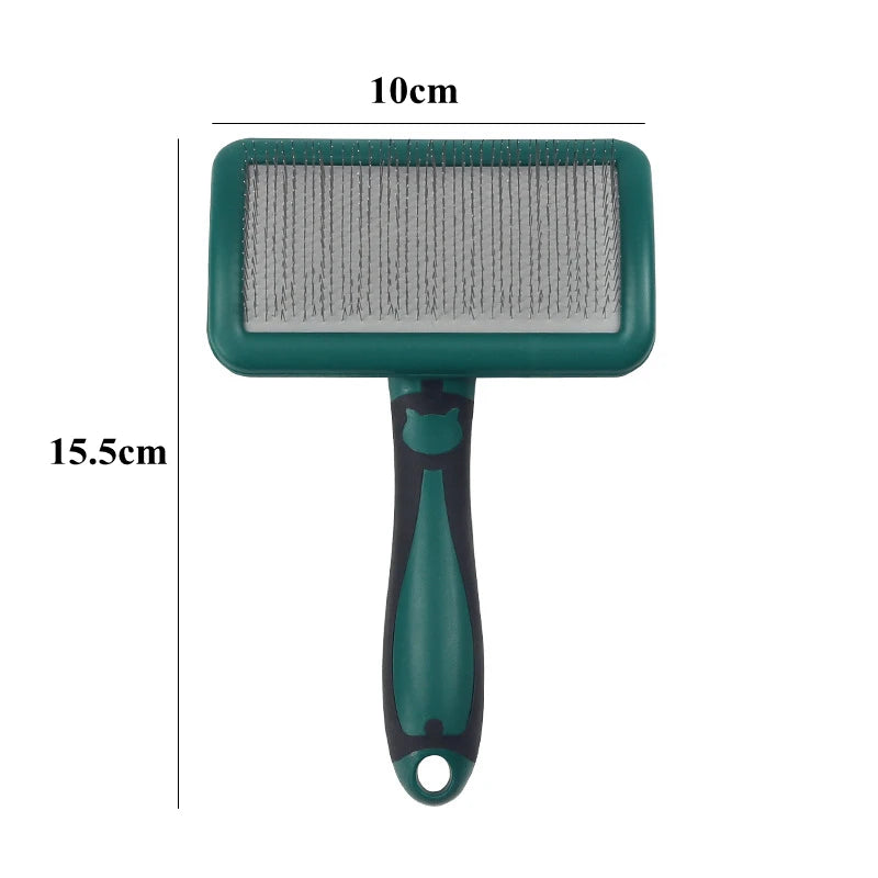 Dog Brush Stainless Steel Dogs Combs Massage Dog Grooming Brush Pet Hair Remover Cleaning Tools Soft Handle Cat Comb Cat Br Comb