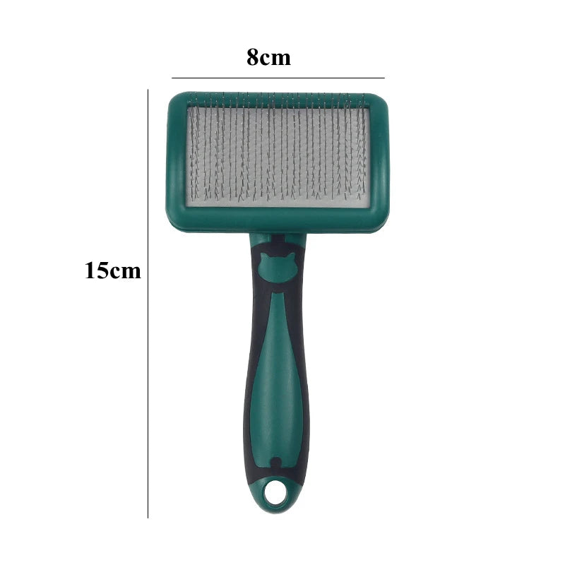 Dog Brush Stainless Steel Dogs Combs Massage Dog Grooming Brush Pet Hair Remover Cleaning Tools Soft Handle Cat Comb Cat Br Comb