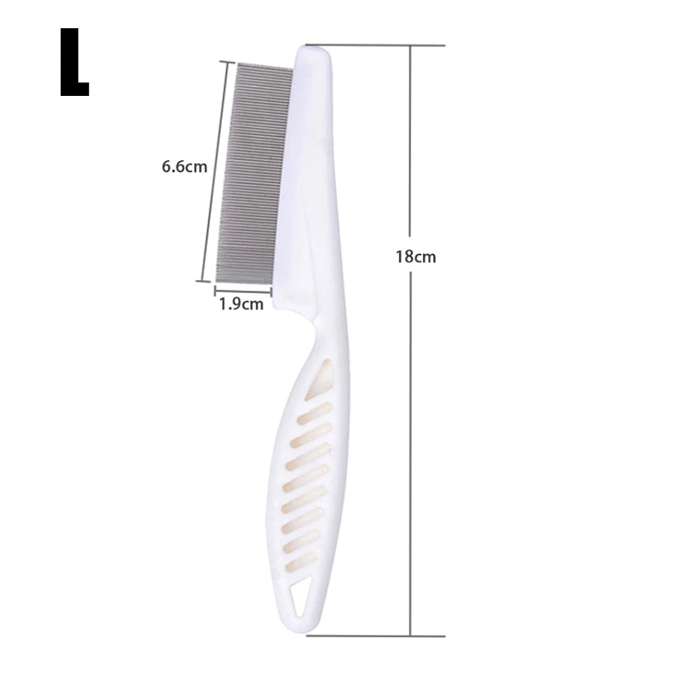 NONOR Dog Cat Grooming Flea Comb Pet Care Comb Hair Brush Flea Removal Massage Grooming Portable Tools Pets Accessories